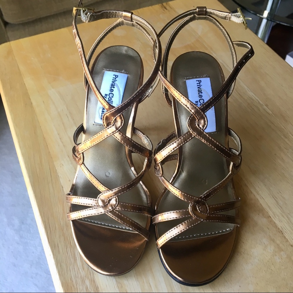 *Size 4* Bronze Strappy Sandals - Picture 2 of 6